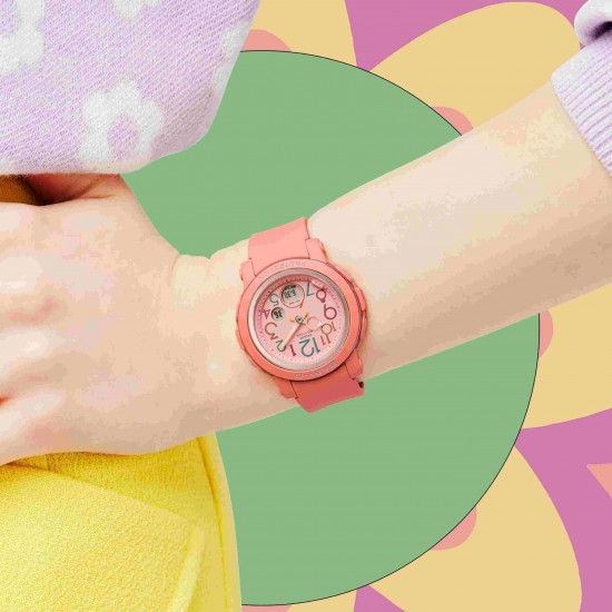 ساعت مچی عقربه ای دیجیتال Casio ساعت بیبی جی
