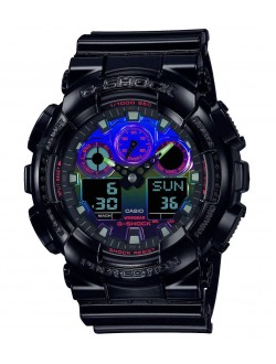 ساعت مچی عقربه ای دیجیتال مدل Casio - GA-100RGB-1A