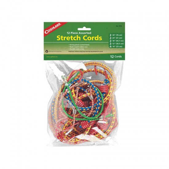 بست های قلابدار کشی مدل Coghlan - Assorted Stretch Cords