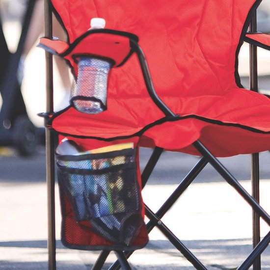 coleman cooler quad chair red