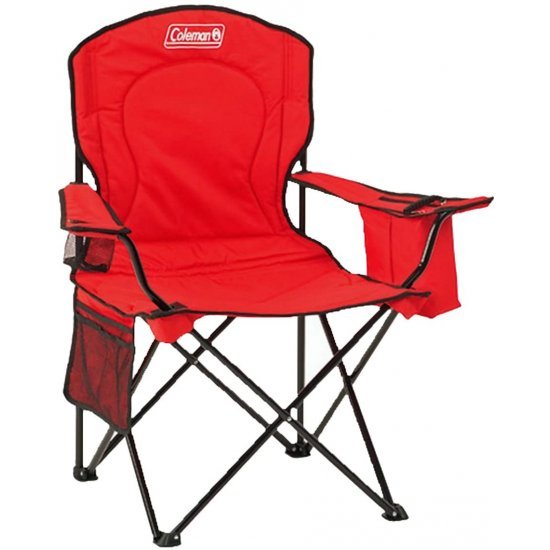 camping table with chairs attached