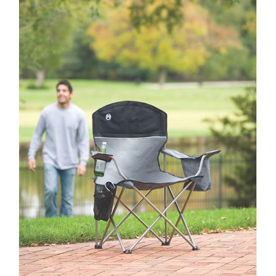 صندلی کمپ مدل Coleman - Cooler Quad Chair-Gray