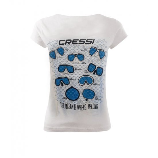 تیشرت مدل Cressi - T-Shirt Lady / White
