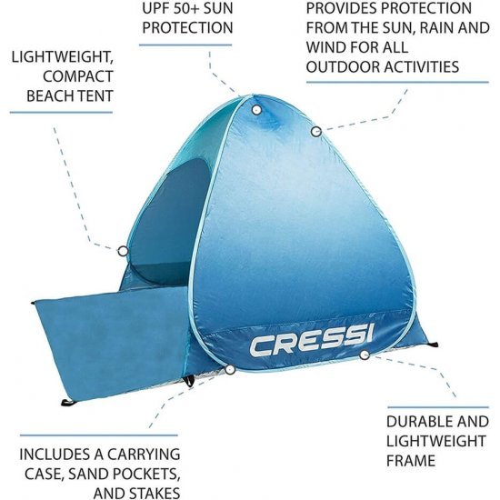 سایبان ساحلی 3 نفره مدل Cressi - Beach Tent / Camou
