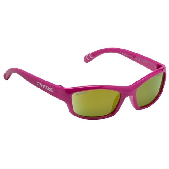 عینک آفتابی مدل Cressi - Kid's Maka Teen Pink/Yellow Lens