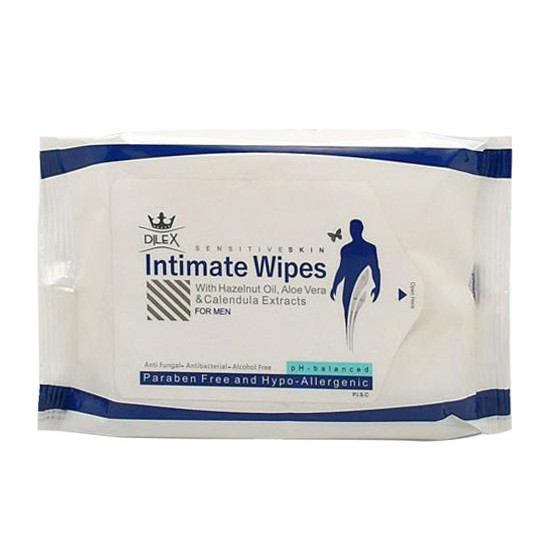 دستمال مرطوب بهداشتی آقایان مدل Dilex - Intimate Wipes