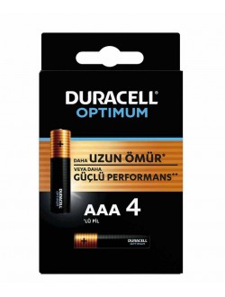باتری نیم قلمی مدل Duracell - Optimum AAA4