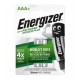 باتری نیم قلمی قابل شارژ مدل Energizer - Power Plus AAA