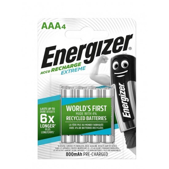 باتری نیم قلمی قابل شارژ مدل Energizer - Extreme AAA4