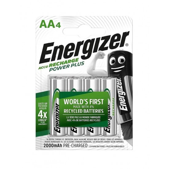 باتری قلمی قابل شارژ مدل Energizer - Power Plus AA4