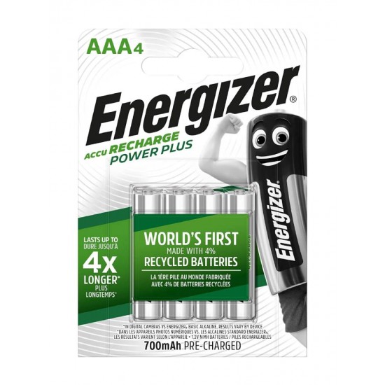 باتری نیم قلمی قابل شارژ مدل Energizer - Power Plus AAA