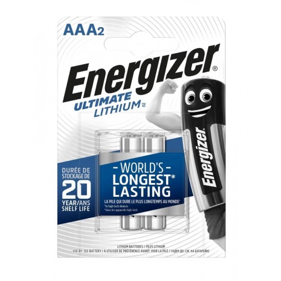 باتری نیم قلمی مدل Energizer - Ultimate Lithium AAA2