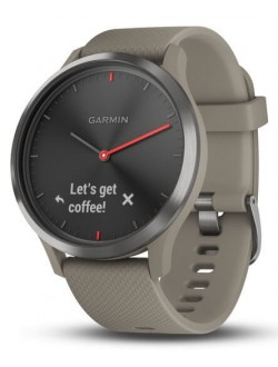 ساعت مچی ورزشی مدل Garmin - Vivomove HR Black with Sandstone Silicone Band    