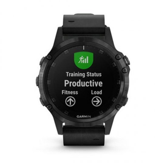 ساعت مچی ورزشی مدل Garmin - Fenix 5 Plus with Black Leather Band