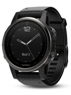 ساعت مچی ورزشی مدل Garmin - Fenix 5S Black Sapphire with Black Band