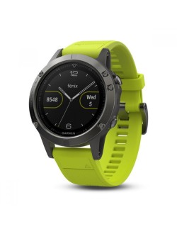 ساعت مچی ورزشی مدل Garmin - Fenix 5 Slate Gray With Amp Yellow Band