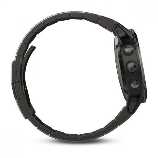 ساعت مچی ورزشی مدل Garmin - Fenix 5 Slate Gray Sapphire with Metal Band