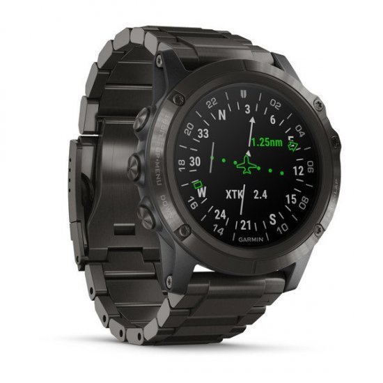 ساعت مچی ورزشی مدل Garmin - D2 Delta PX Aviator Watch with DLC Titanium Band
