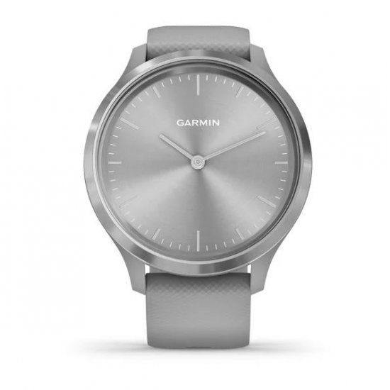 ساعت مچی ورزشی مدل Garmin - Vivomove 3 Silver Stainless Steel Bezel with Powder Gray Case and Silicone Band