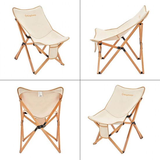 wooden folding camp chair