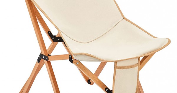 folding wood and canvas chairs