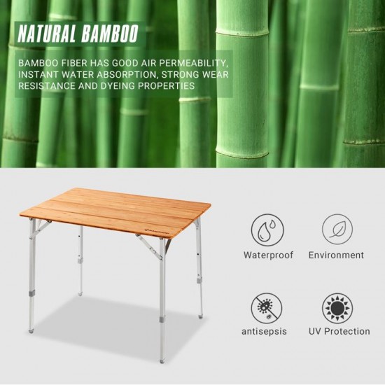 میز تاشو کمپ مدل KingCamp - Bamboo / KC2018