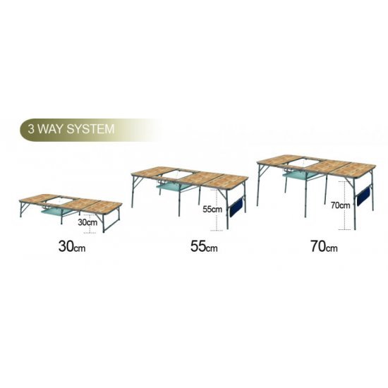 میز تاشو کمپ مدل Kovea - Titan Slim 4 Folding BBQ Table