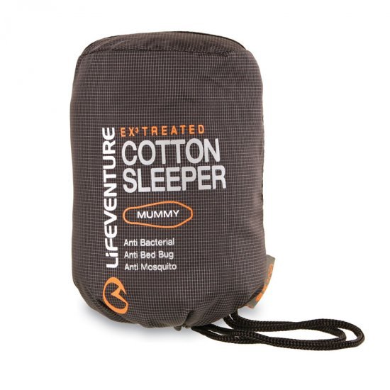 لاینر کیسه خواب Lifeventure -EX3 Cotton Sleeper Mummy