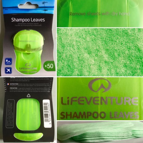 شامپو کاغذی Lifeventure - Shampoo Leaves
