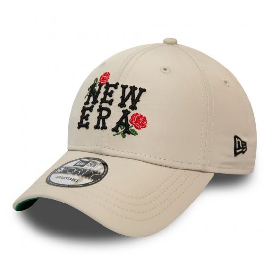 کلاه نقاب دار مدل New Era - Rose Wordmark Cream 9FORTY