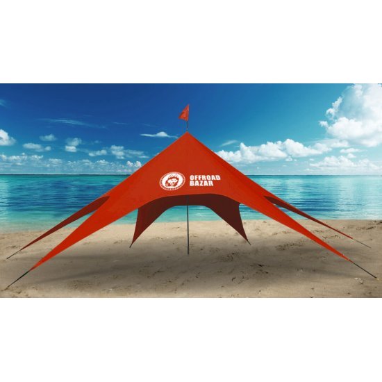 سایبان مدل Offroad Bazar - Super Deluxe 15 m / Red Orange سایبان مدل Offroad Bazar - Super Deluxe 15 m / Red Orange