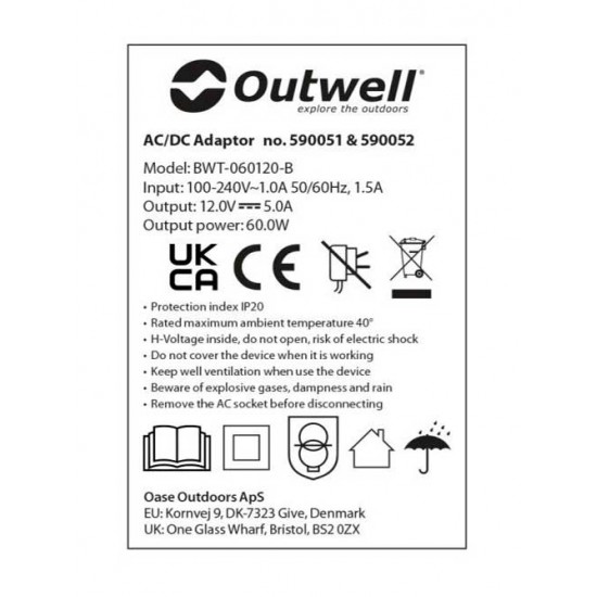 مبدل برق مدل Outwell - AC/DC 590051