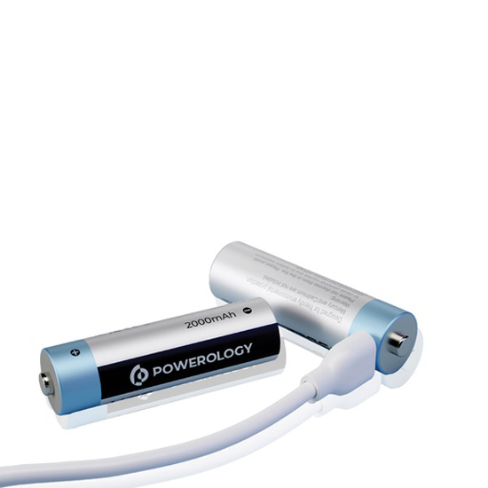 باتری شارژی قلمی مدل Powerology - AA USB