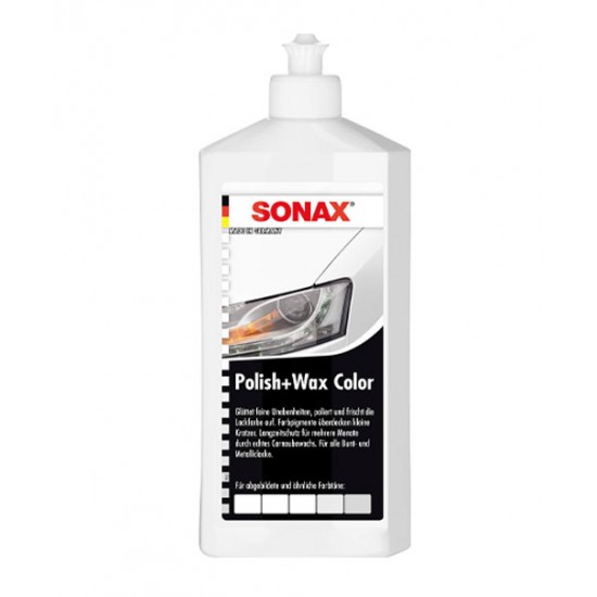 پولیش و واکس رنگی سفید مدل Sonax - Polish and Wax Color