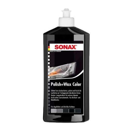 پولیش و واکس رنگی مشکی مدل Sonax - Polish and Wax Color
