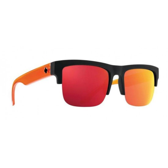 عینک آفتابی مدل Spy - Discord 5050 Soft Matte Black Translucent Orange