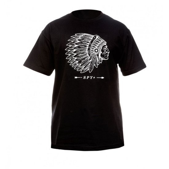 تیشرت مدل Spy - Indian Steve T-Shirt Black/White