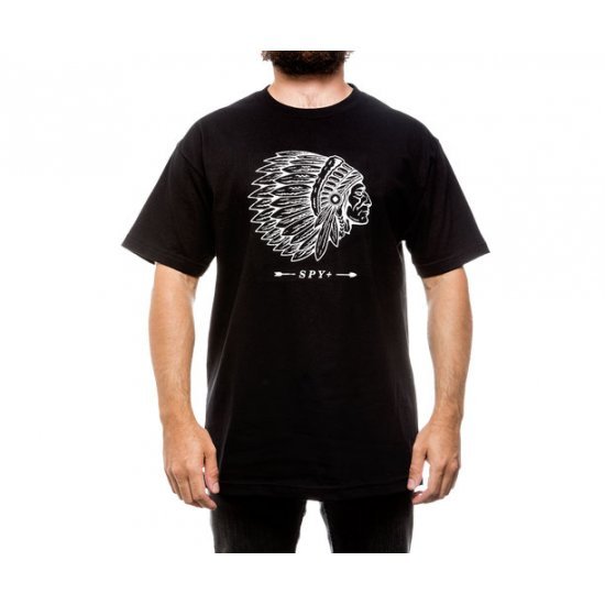 تیشرت مدل Spy - Indian Steve T-Shirt Black/White