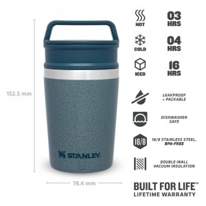 Stanley The Shortstack Travel Mug 230 ml, green, thermos