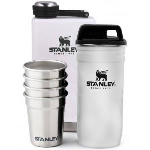Stanley Adventure Pre-Party Shotglass Flask Set - Polar White