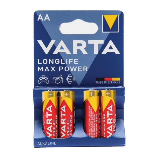 باتری قلمی مدل Varta - Longlife Max Power AA